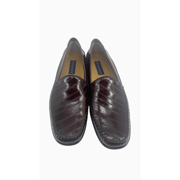 Giorgio Brutini Le Glove Brown Eel Skin Loafers Mens Shoes Sz 12D Made in Brazil - Picture 13 of 13